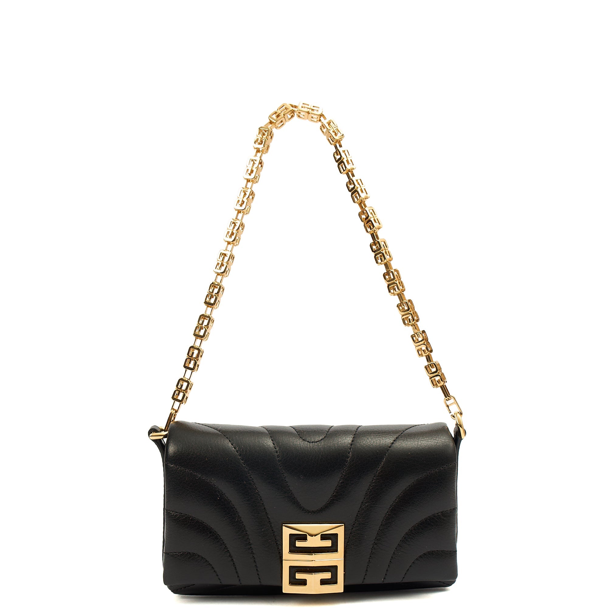 Givenchy Mini Bag 4G - Small in Black, Leather — Front View