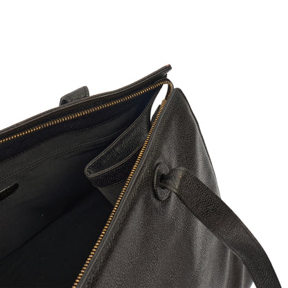 Chanel Tote Vintage Tote in Black, Caviar Leather — Alternate View 9