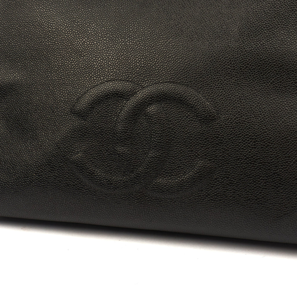 Chanel Tote Vintage Tote in Black, Caviar Leather — Alternate View 7