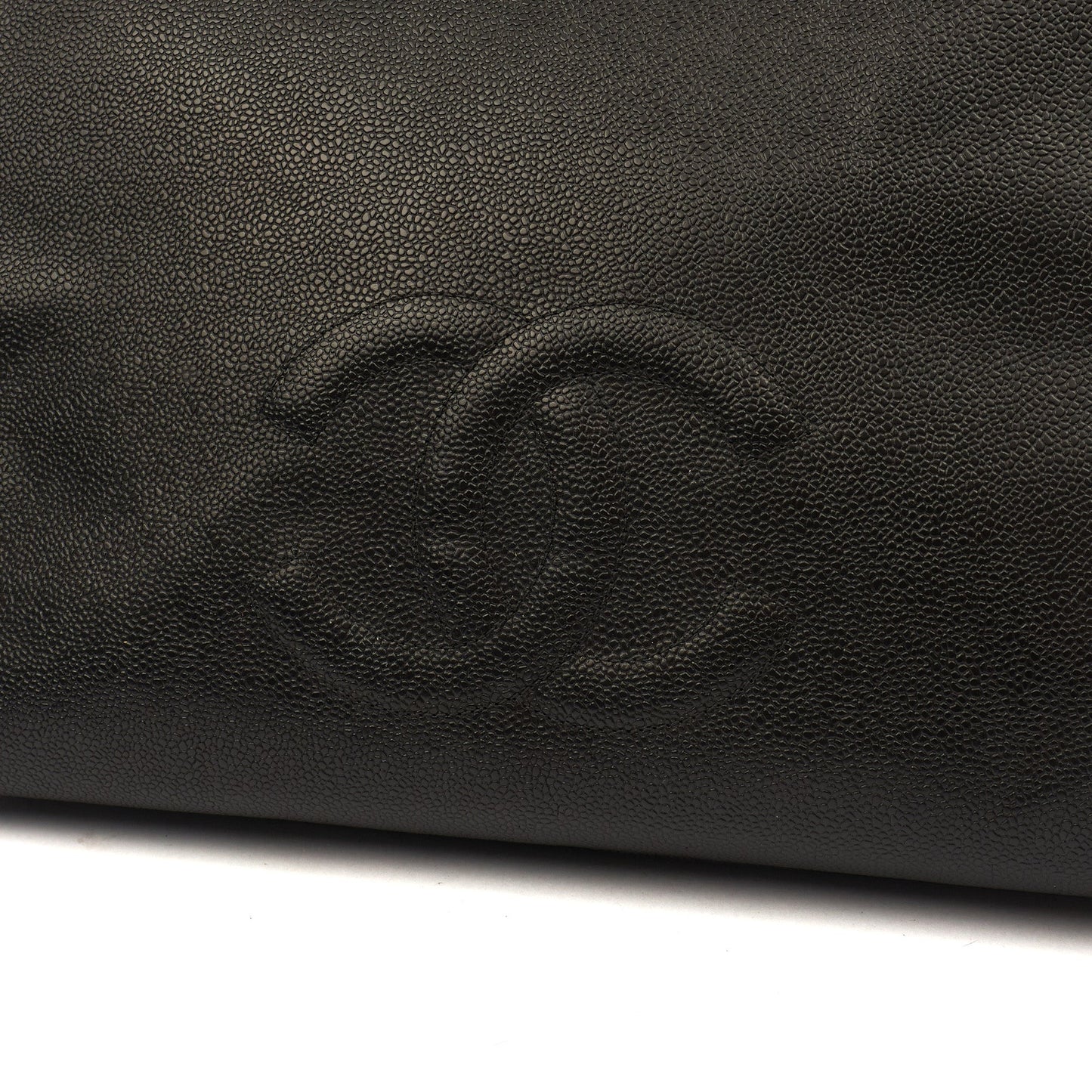 Chanel Tote Vintage Tote in Black, Caviar Leather — Alternate View 7