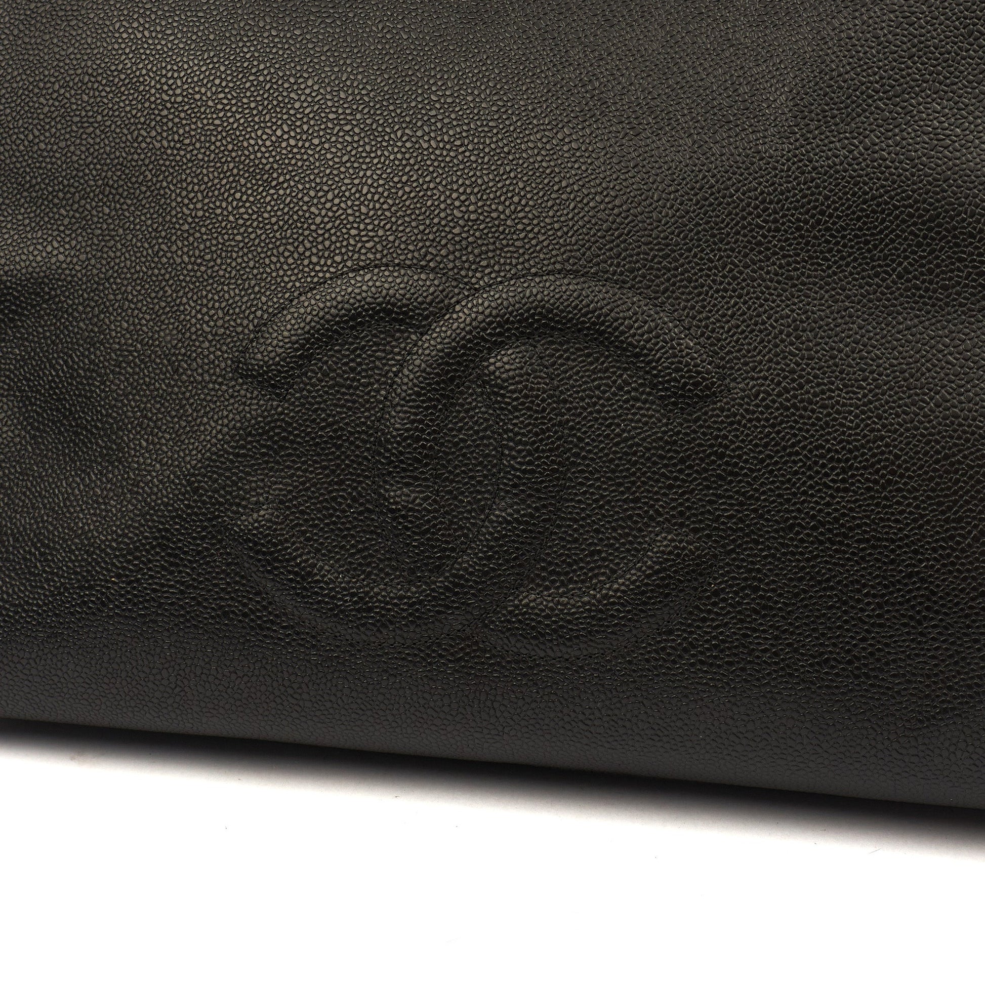 Chanel Tote Vintage Tote in Black, Caviar Leather — Alternate View 7