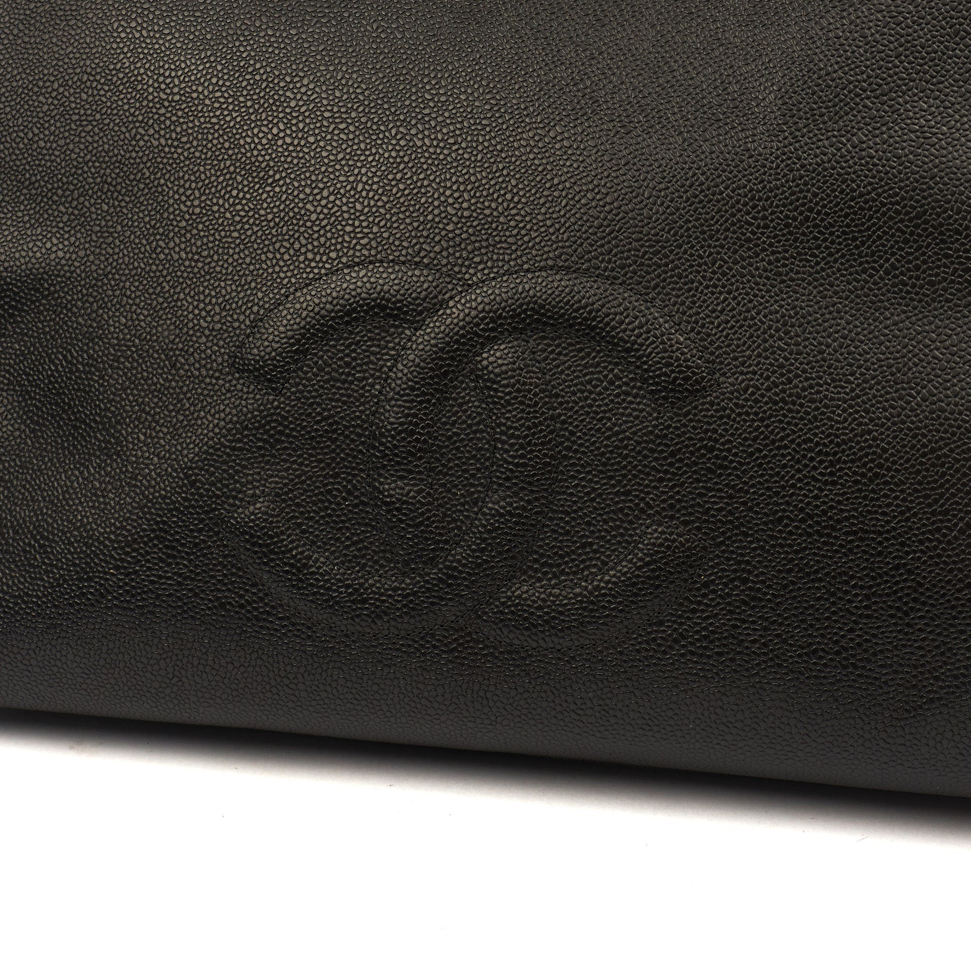 Chanel Tote Vintage Tote in Black, Caviar Leather — Alternate View 7