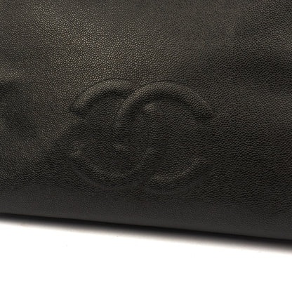 Chanel Tote Vintage Tote in Black, Caviar Leather — Alternate View 7