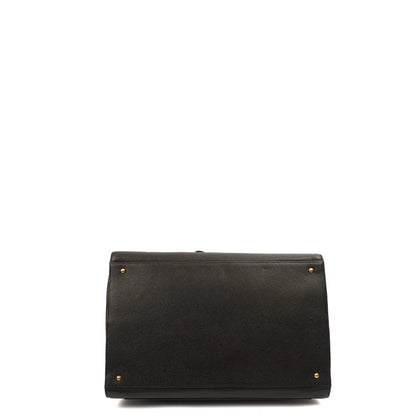 Chanel Tote Vintage Tote in Black, Caviar Leather — Detail View