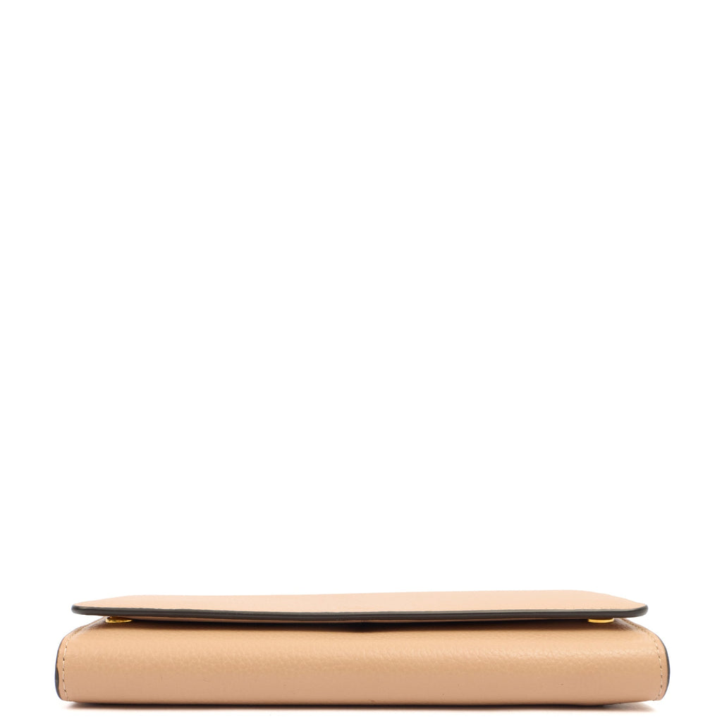 Mulberry Purse Wallet in Rose Water, Leather — Top View