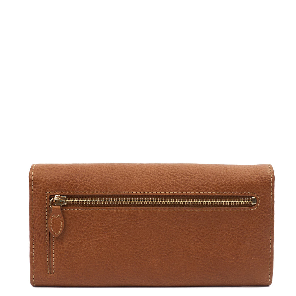 Mulberry Purse Wallet in Oak, Leather — Top View