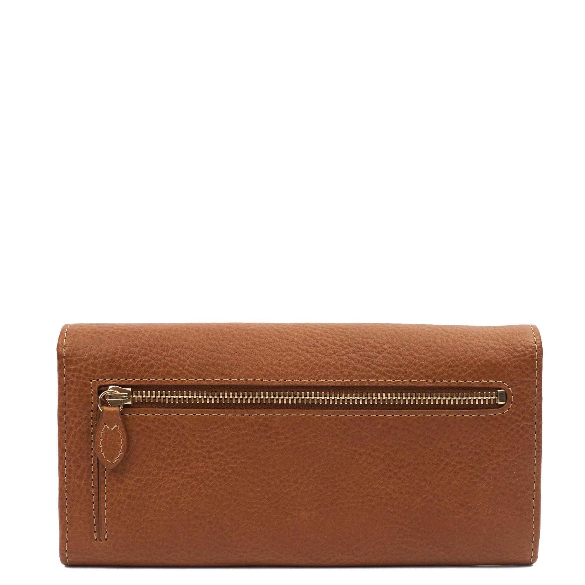 Mulberry Purse Wallet in Oak, Leather — Top View