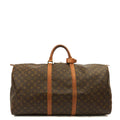 Louis Vuitton Soft Sided Keepall 60 in Monogram, Canvas — Front View