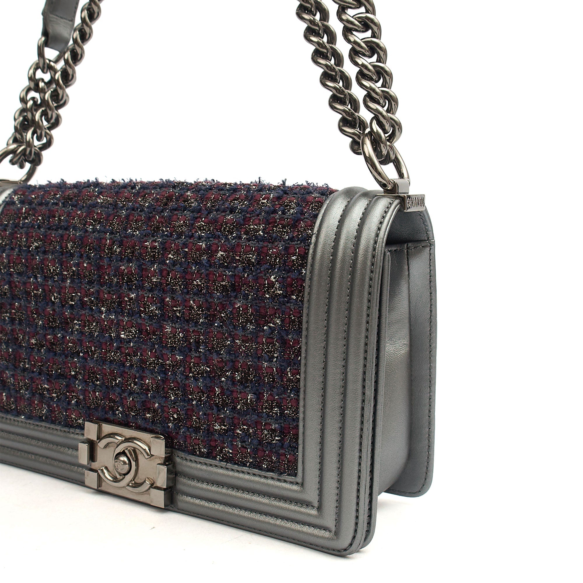 Chanel Shoulder Bag Boy - Medium in Multi, Fabric — Alternate View 8