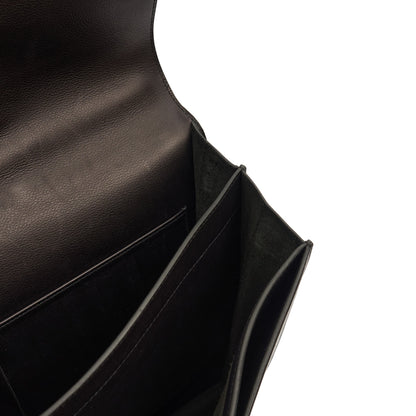 Hermes Sac a Depeches Briefcase in Black, Evercolour — Alternate View 9