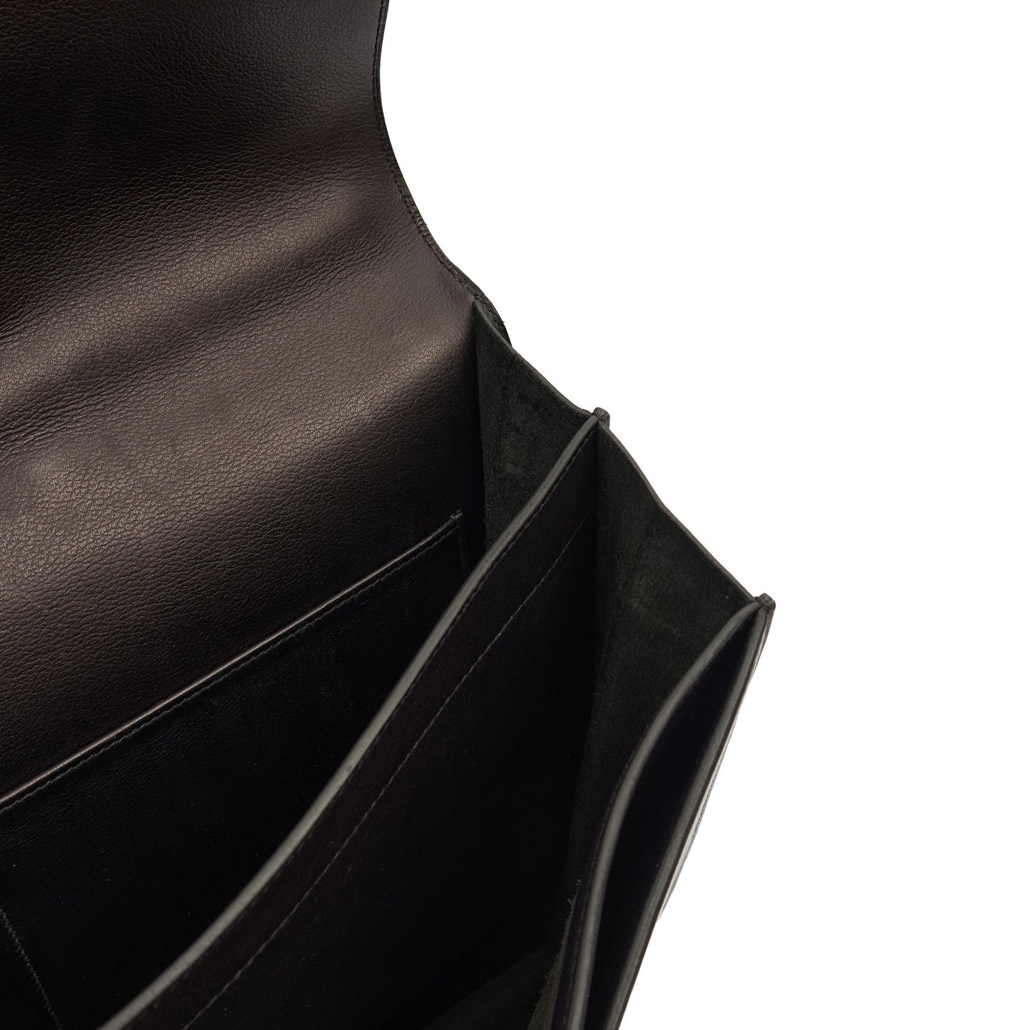 Hermes Sac a Depeches Briefcase in Black, Evercolour — Alternate View 18