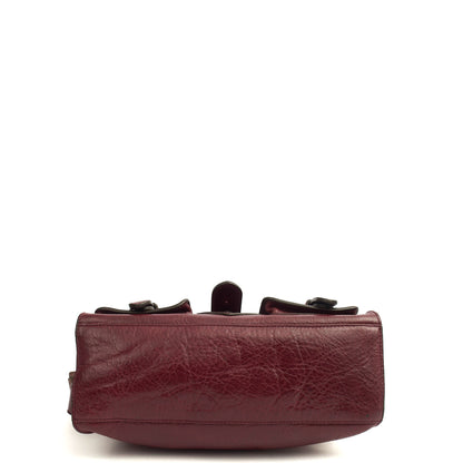 Mulberry Shoulder Bag Blenheim in Red, Calfskin Leather — Top View