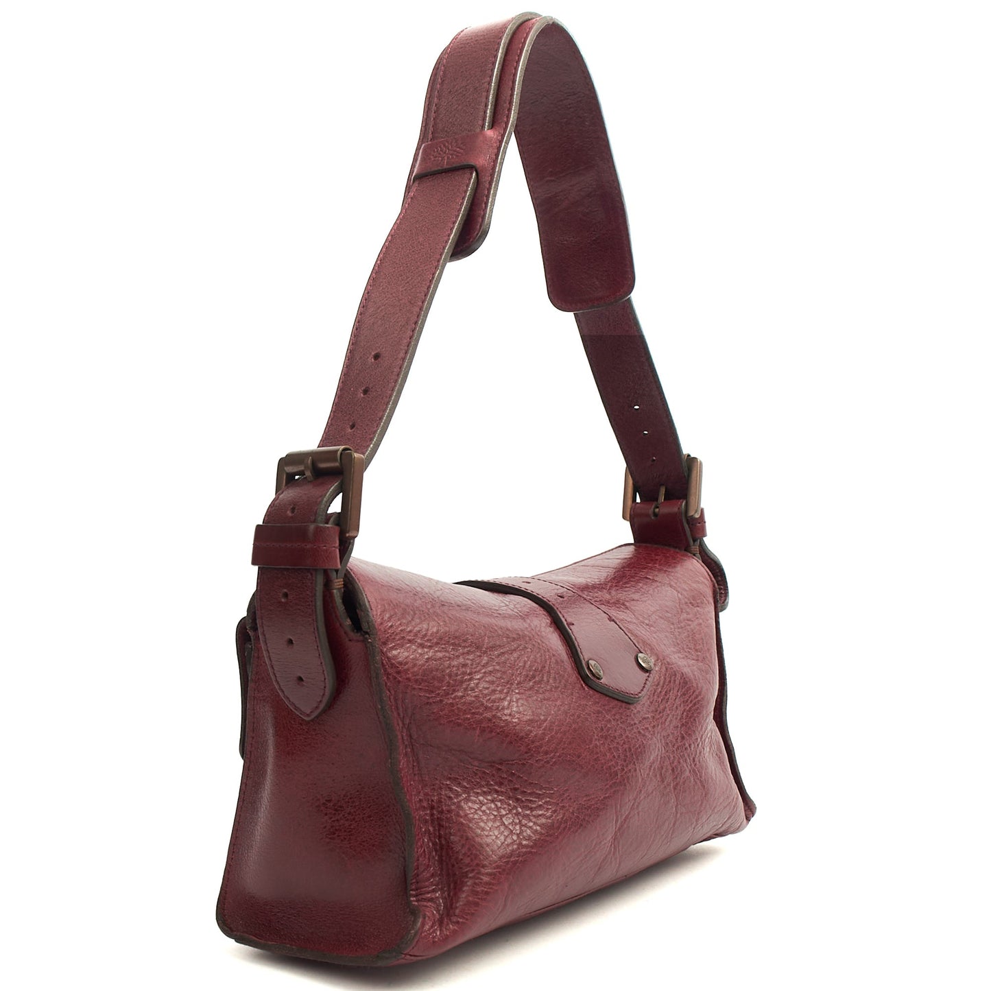 Mulberry Shoulder Bag Blenheim in Red, Calfskin Leather — Side View