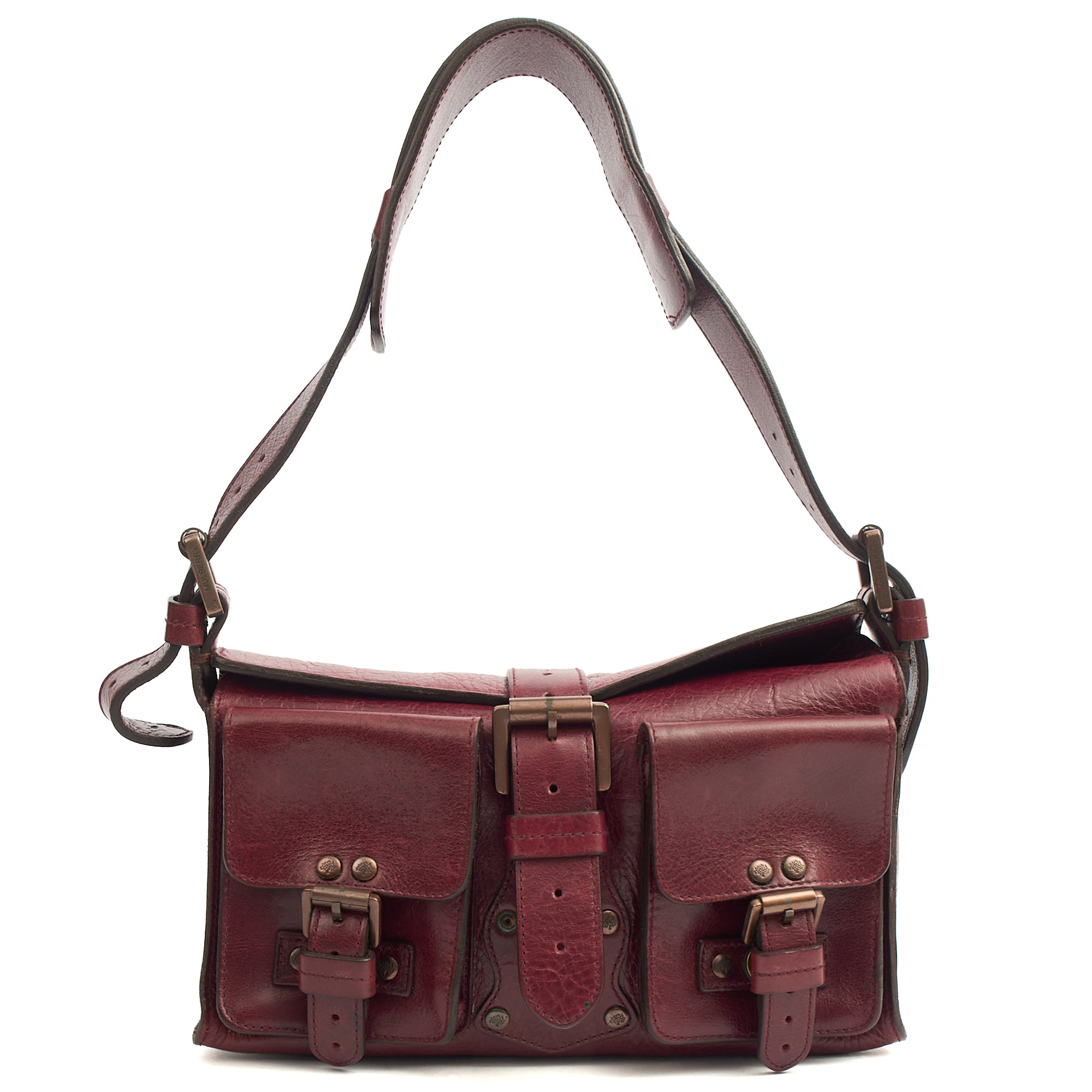 Mulberry Shoulder Bag Blenheim in Red, Calfskin Leather — Front View