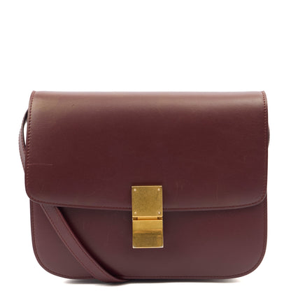 Celine Shoulder Bag Box Bag - Teen in Red, Leather — Alternate View 7