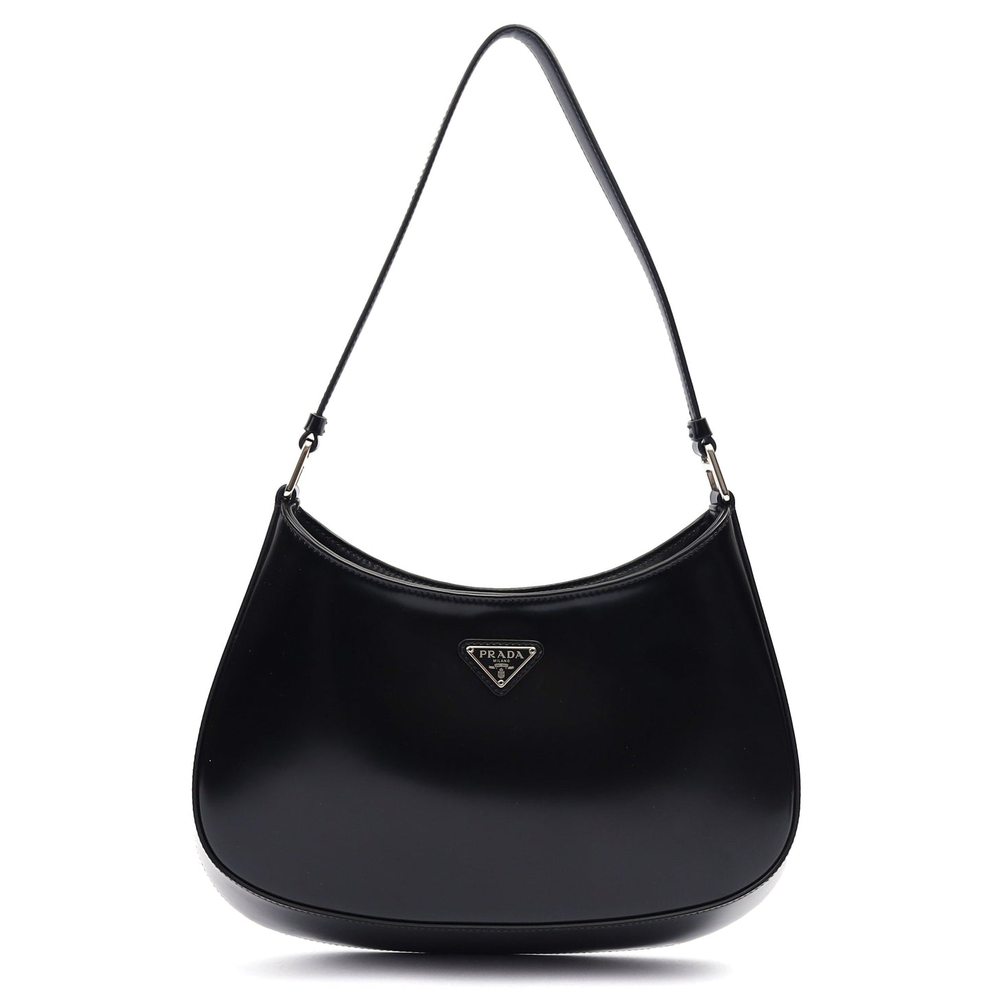 Prada Cross Body Cleo Shoulder Bag in Black, Patent Leather — Alternate View 13