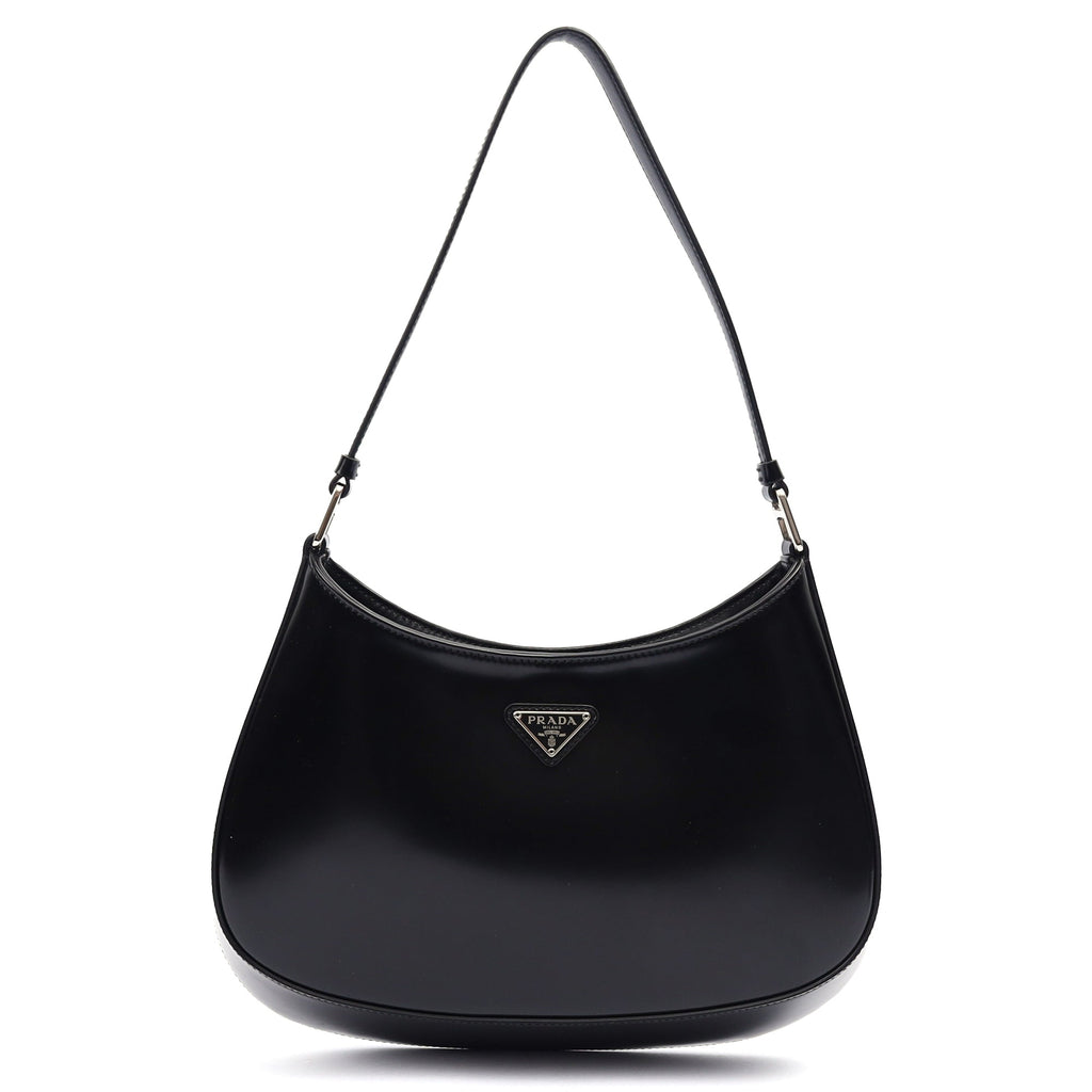 Prada Cross Body Cleo Shoulder Bag in Black, Patent Leather — Alternate View 7