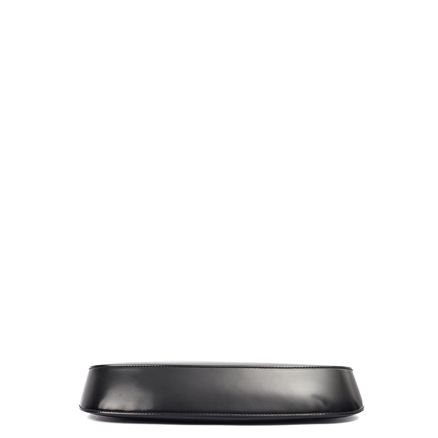 Prada Cross Body Cleo Shoulder Bag in Black, Patent Leather — Top View