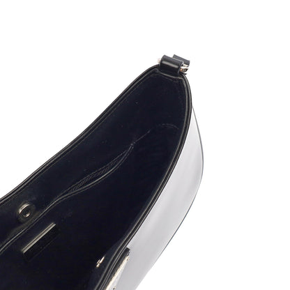 Prada Cross Body Cleo Shoulder Bag in Black, Patent Leather — Alternate View 17