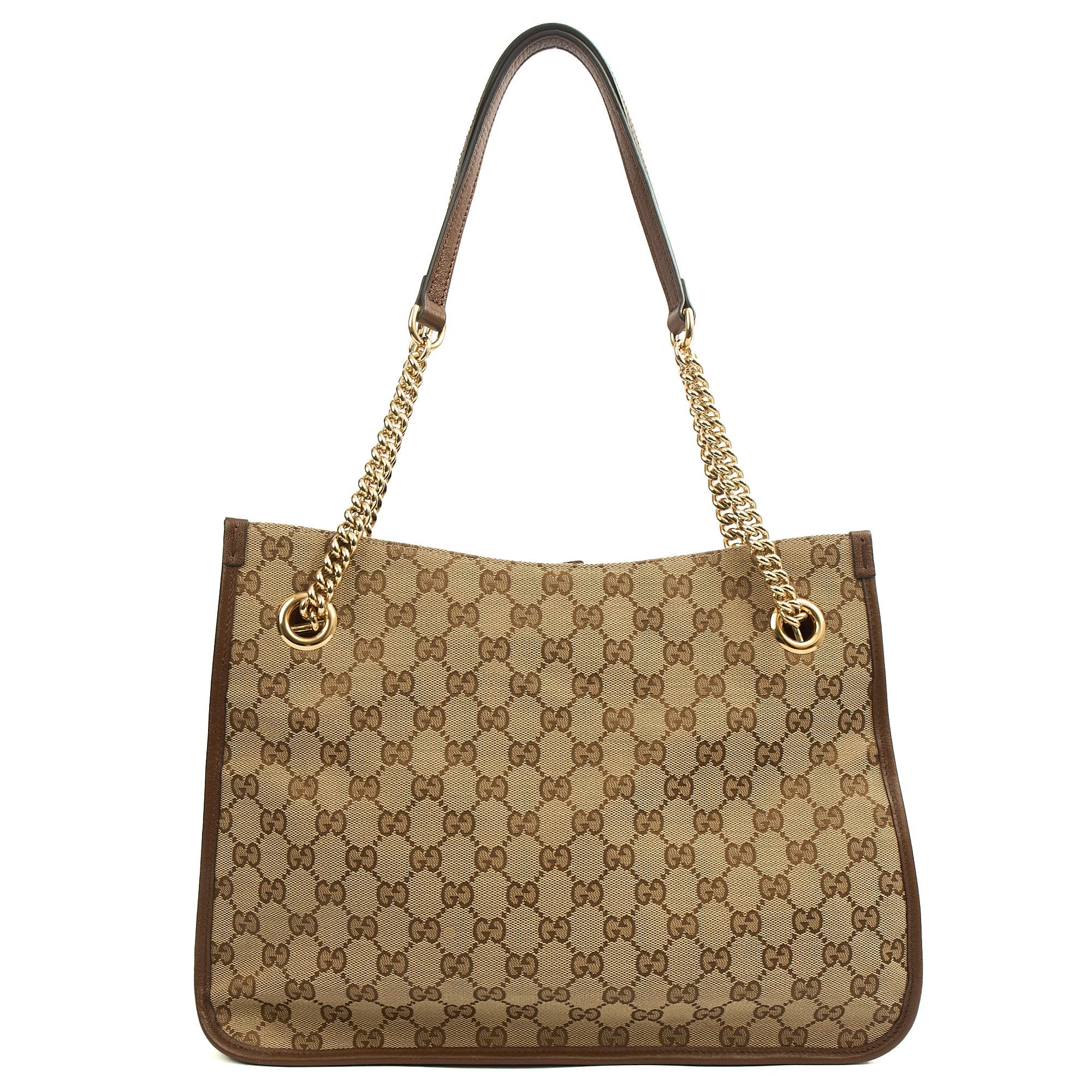 Gucci Tote Horsebit 1955 Tote in Brown, Fabric — Alternate View 9