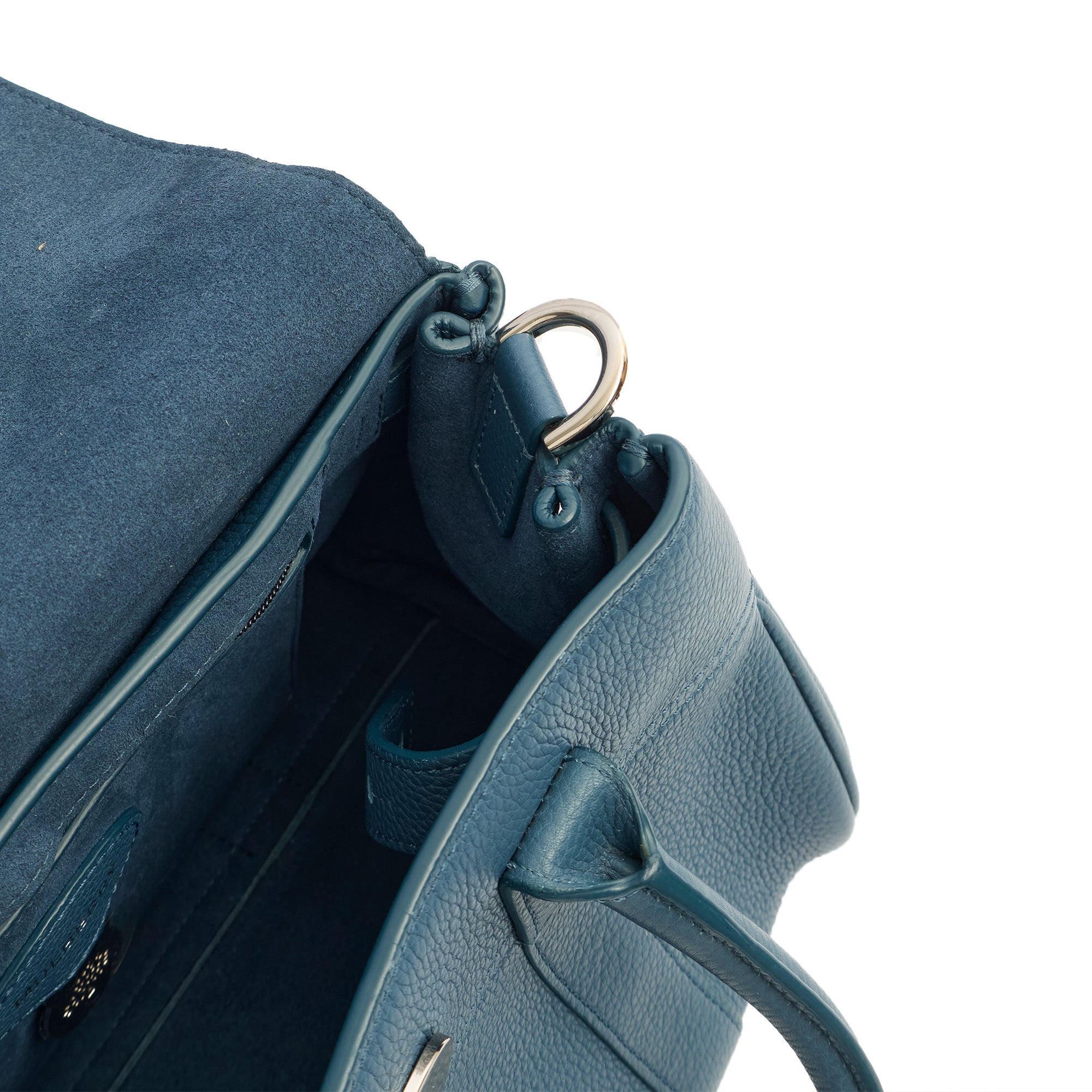 Mulberry Cross Body Bayswater with Strap- Small in Steel Blue, Leather — Alternate View 17