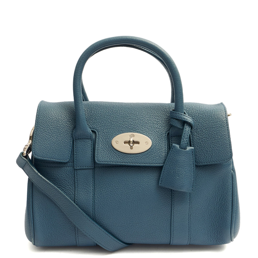 Mulberry Cross Body Bayswater with Strap- Small in Steel Blue, Leather — Alternate View 13