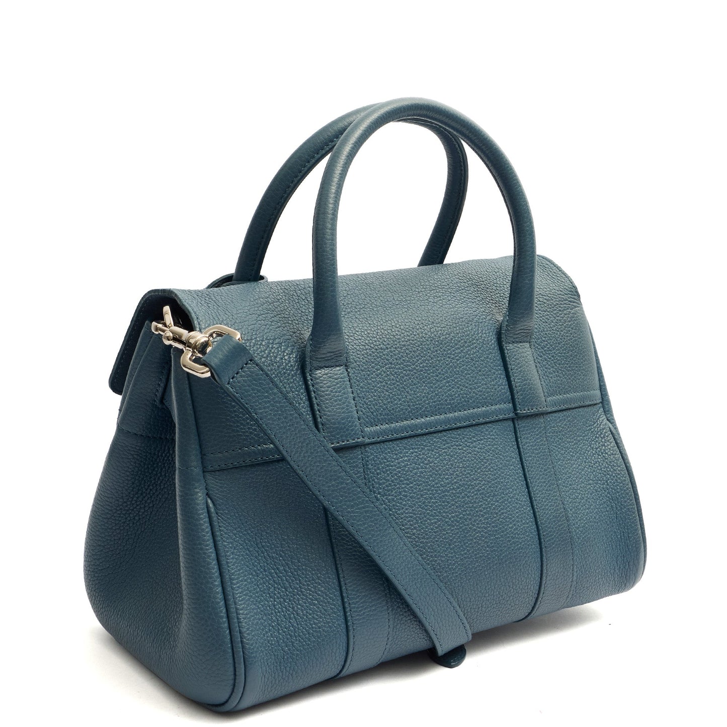 Mulberry Cross Body Bayswater with Strap- Small in Steel Blue, Leather — Alternate View 14
