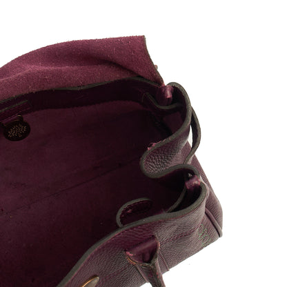 Mulberry Top Handle Bayswater- Small in Burgundy, Calfskin Leather — Alternate View 8