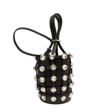 Alexander Wang Bucket Bag Tote in Black, Leather — Side View