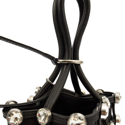 Alexander Wang Bucket Bag Tote in Black, Leather — Detail View