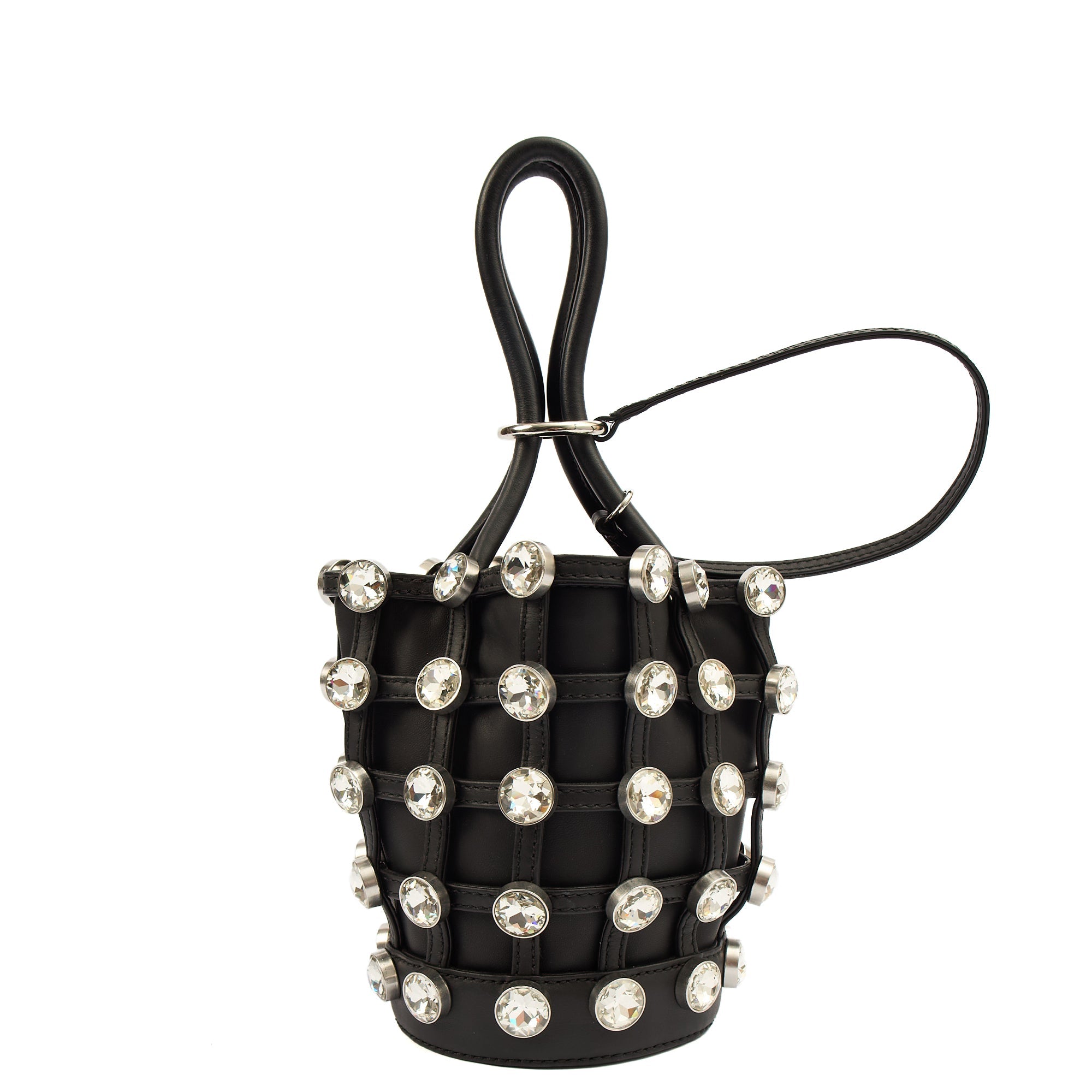 Alexander Wang Bucket Bag Tote in Black, Leather — Back View