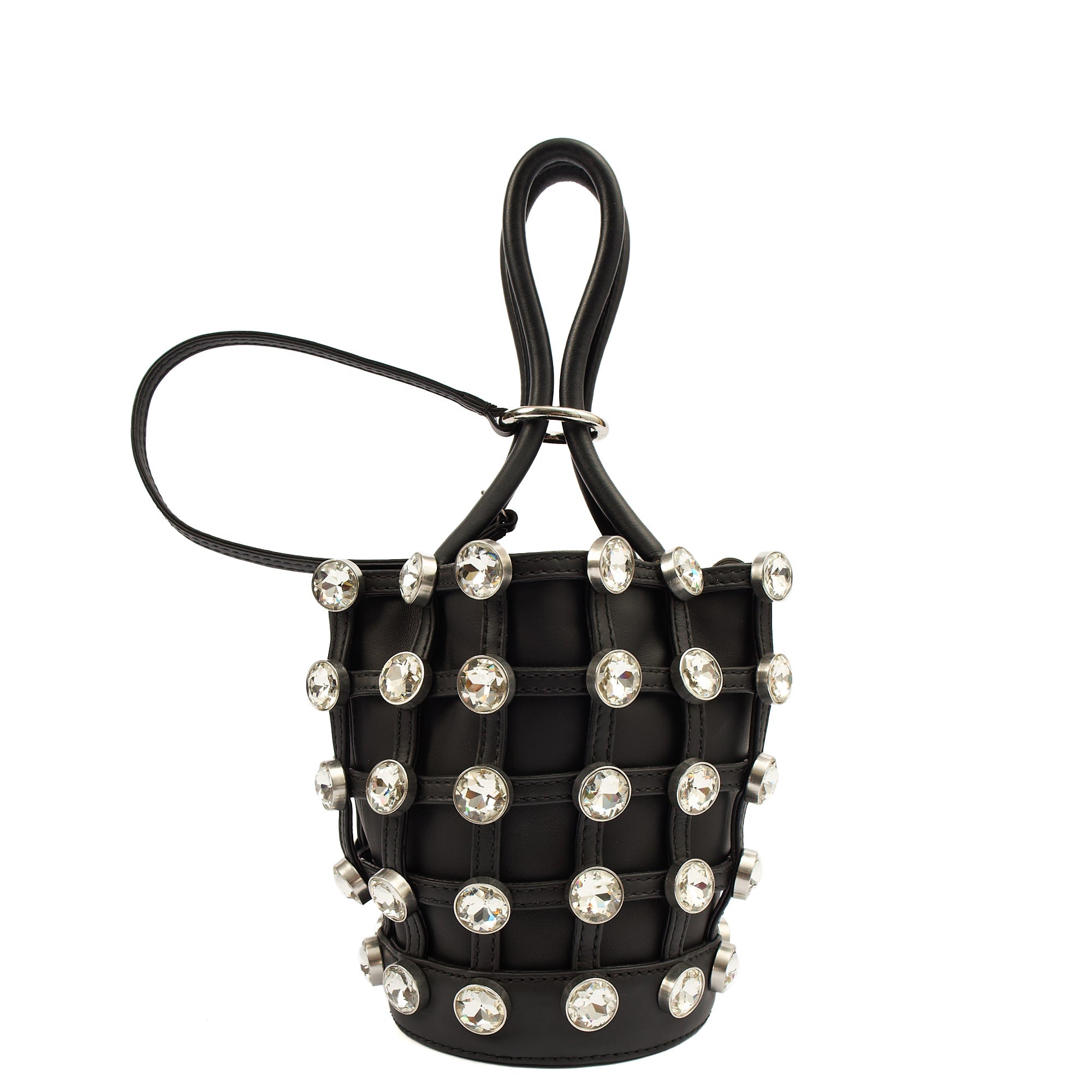 Alexander Wang Bucket Bag Tote in Black, Leather — Front View