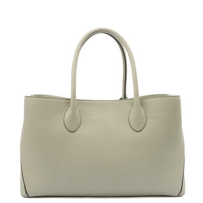 Aspinal of London Tote London Tote- Large in Blue, Leather — Back View