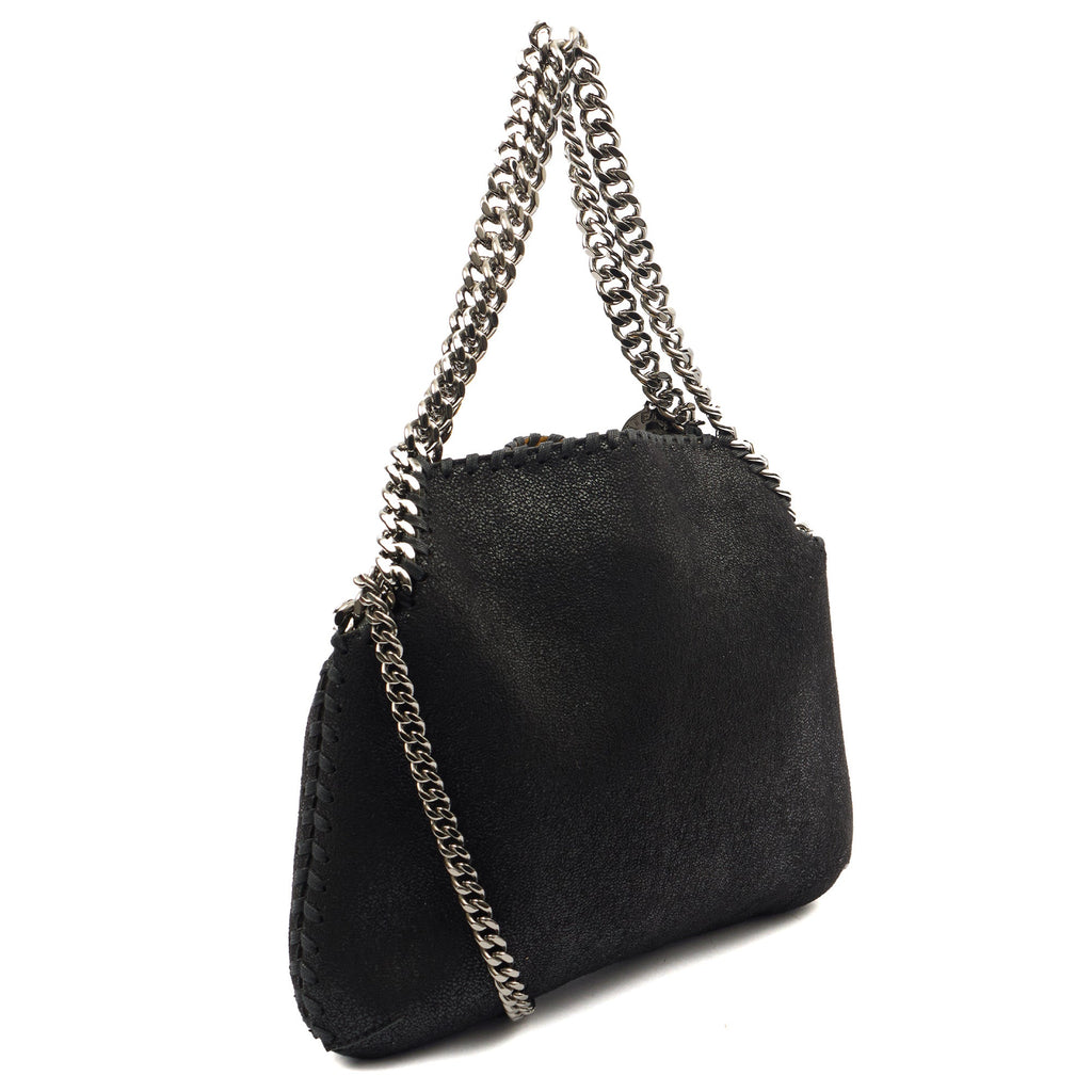 Stella McCartney Tote Falabella Tote in Black, Velvet — Alternate View 8