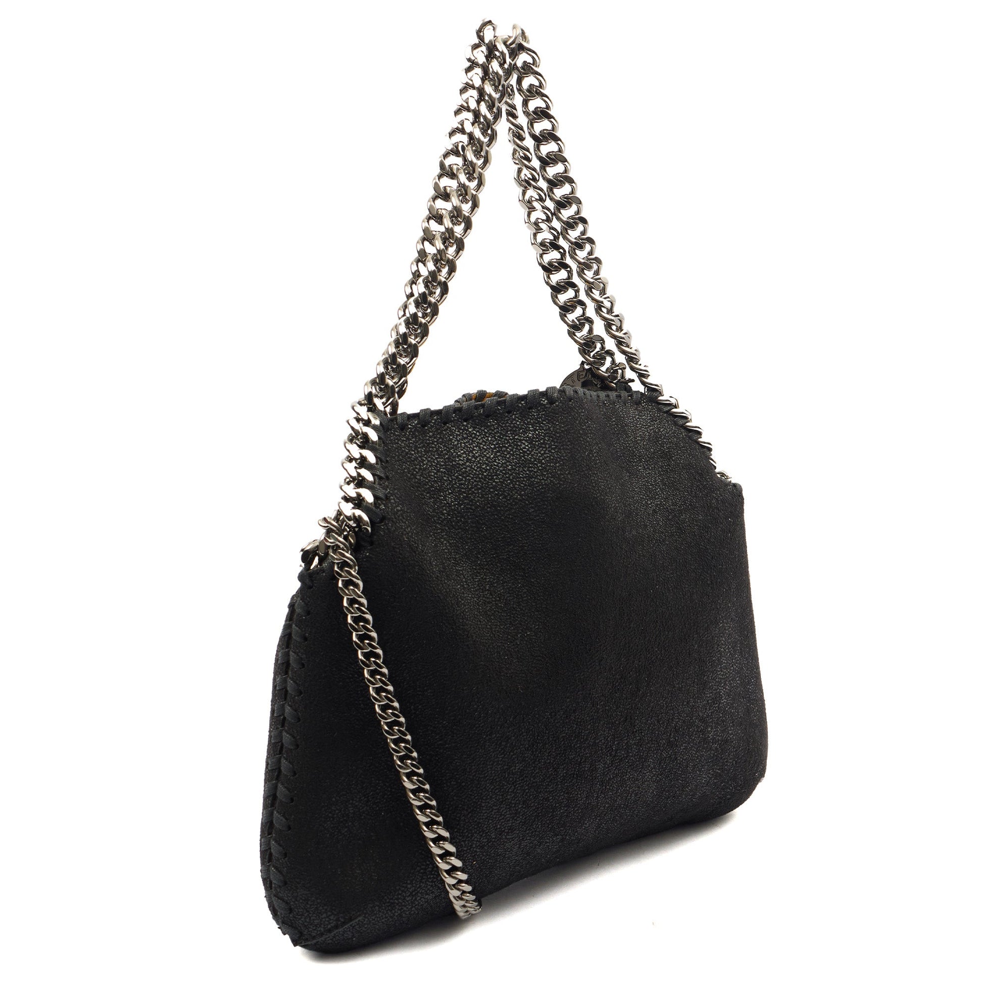 Stella McCartney Tote Falabella Tote in Black, Velvet — Alternate View 8