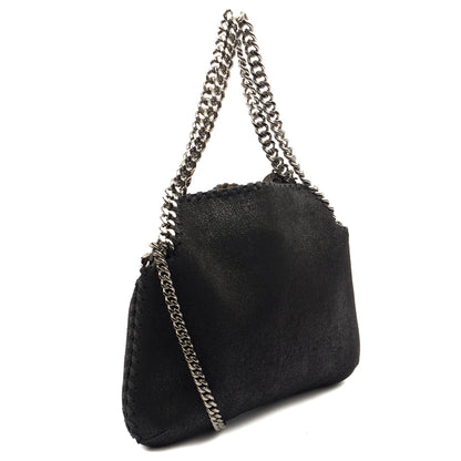 Stella McCartney Tote Falabella Tote in Black, Velvet — Alternate View 8