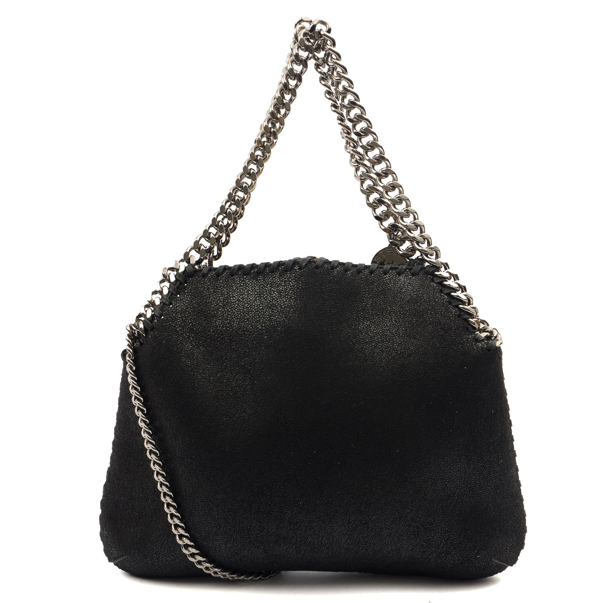 Stella McCartney Tote Falabella Tote in Black, Velvet — Alternate View 9