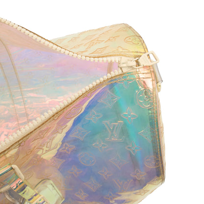 Louis Vuitton Soft Sided Prism Keepall Bandouliere 50 in Multi, Plastic — Alternate View 7