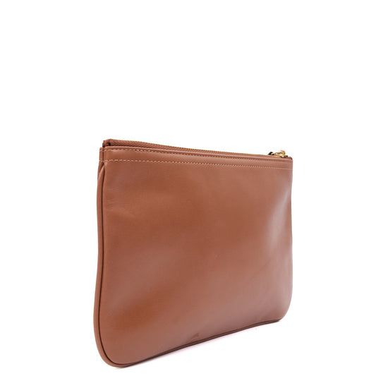 Mulberry Clutch Clutch in Oak, Leather — Side View