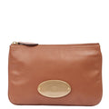 Mulberry Clutch Clutch in Oak, Leather — Front View