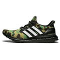 BAPE x adidas Ultra Boost Green Camo — UK 3.5 | EU 36 | US 4 — Front View