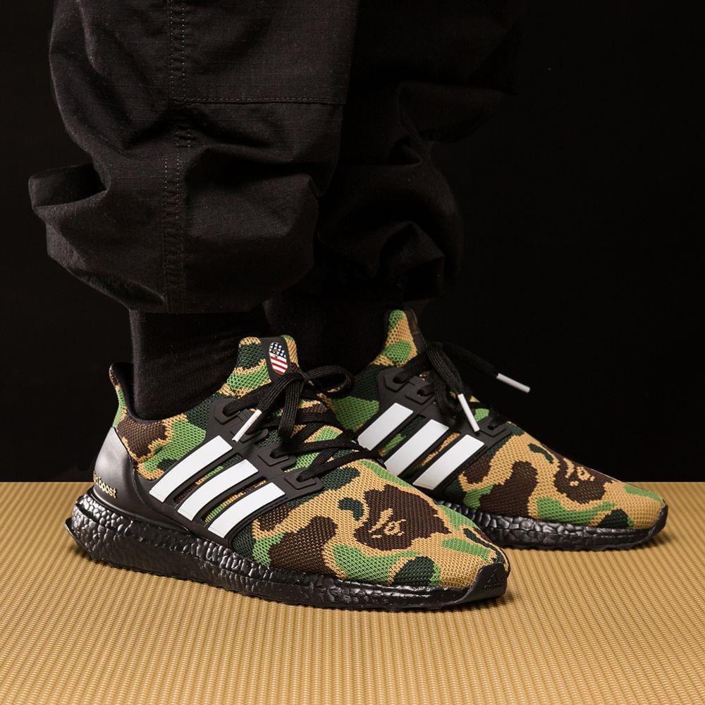 BAPE x adidas Ultra Boost Green Camo — UK 3.5 | EU 36 | US 4 — Alternate View 7