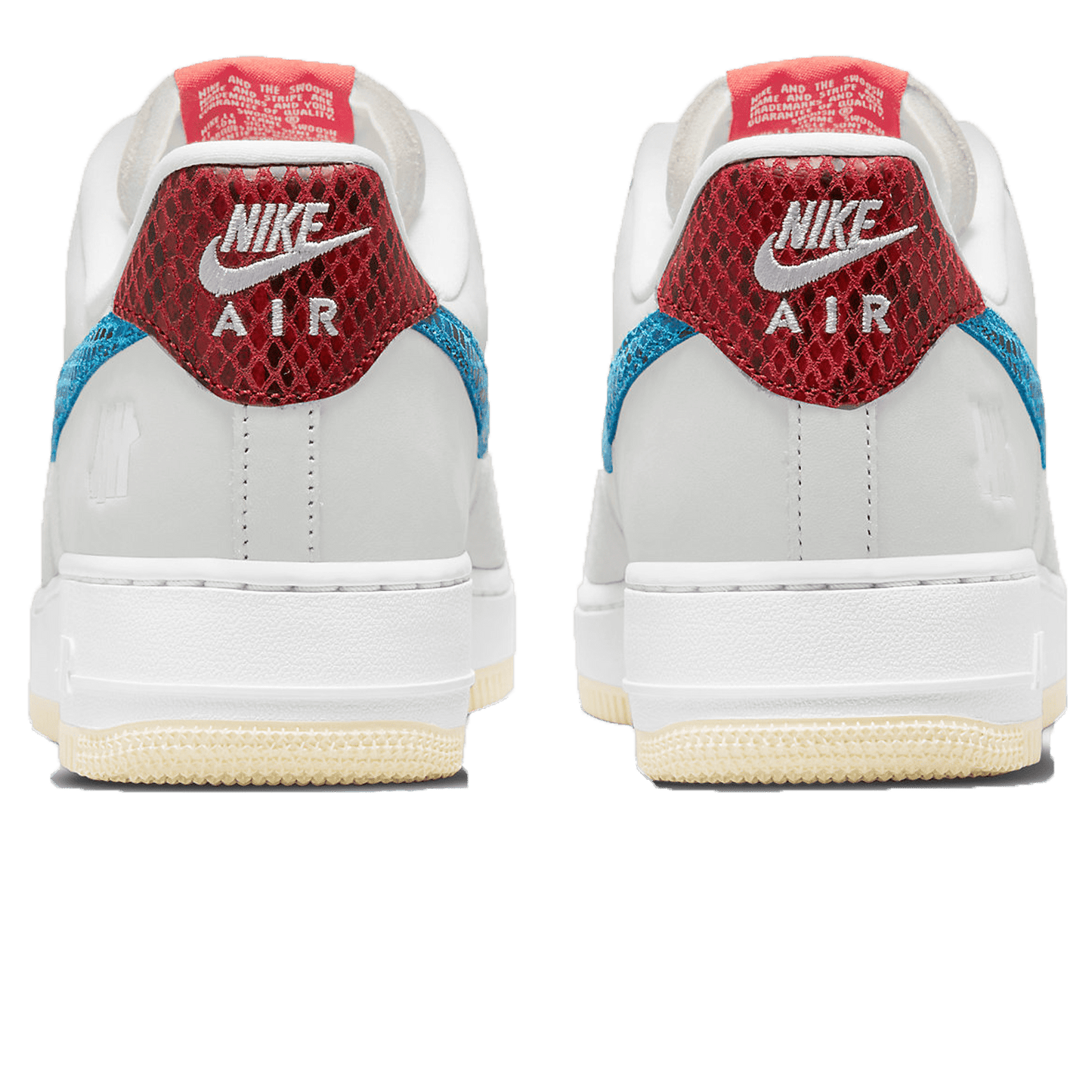 Undefeated x Nike Air Force 1 Low '5 On It' — UK 3 | EU 35.5 | US 3.5 — Back View