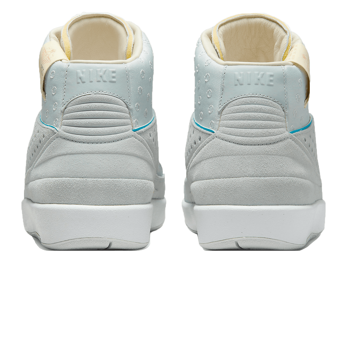 Union LA x Air Jordan 2 Retro SP 'Grey Fog' — UK 3 | EU 35.5 | US 3.5 — Back View