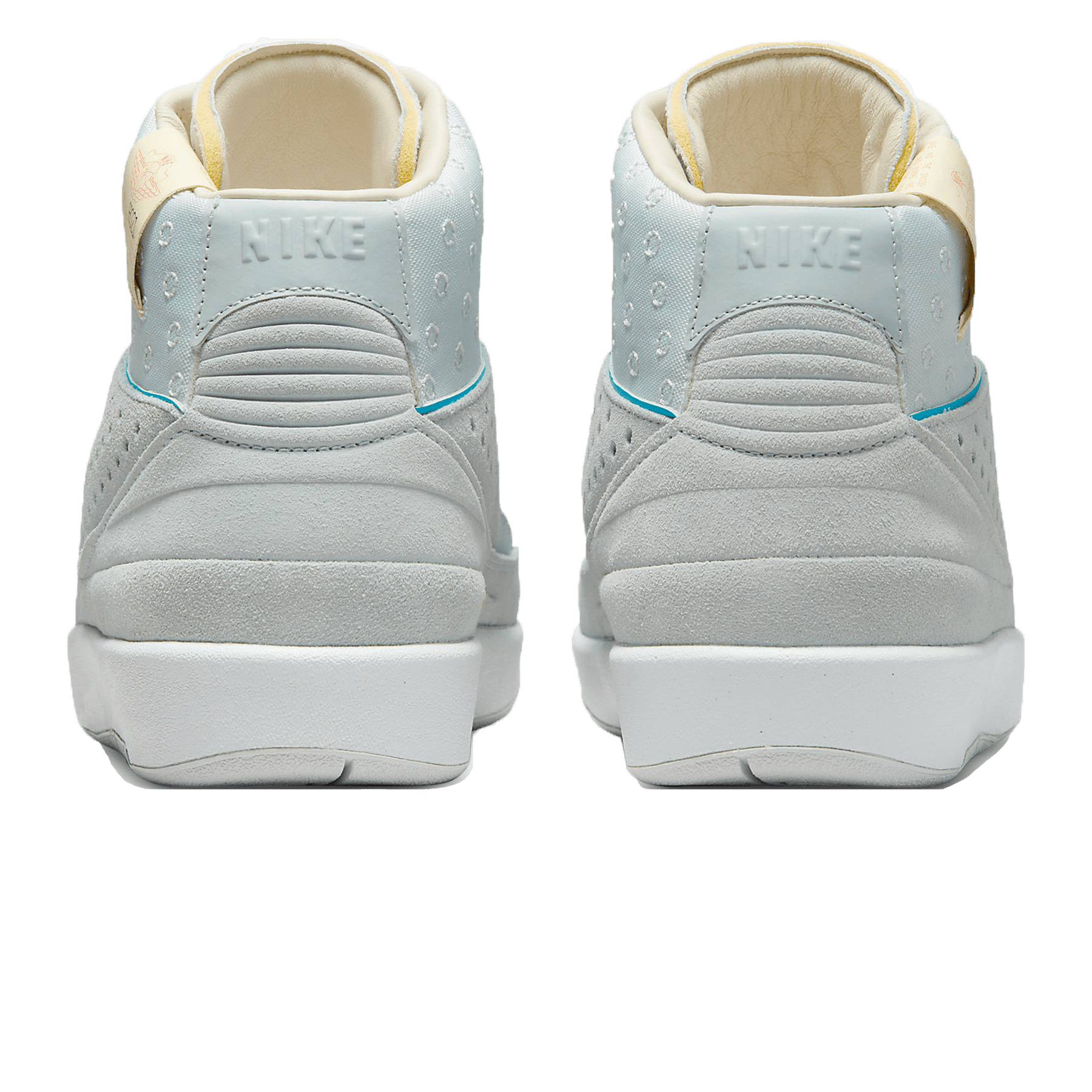 Union LA x Air Jordan 2 Retro SP 'Grey Fog' — UK 3 | EU 35.5 | US 3.5 — Back View