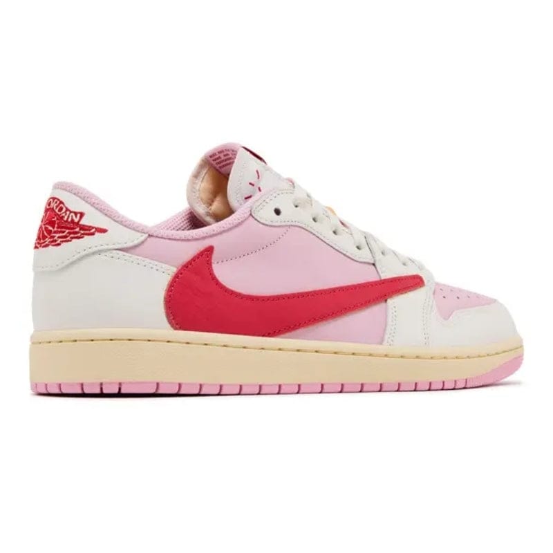 Travis Scott x Air Jordan 1 Retro Low OG 'Sail Tropical Pink' — UK 3.5 — Back View