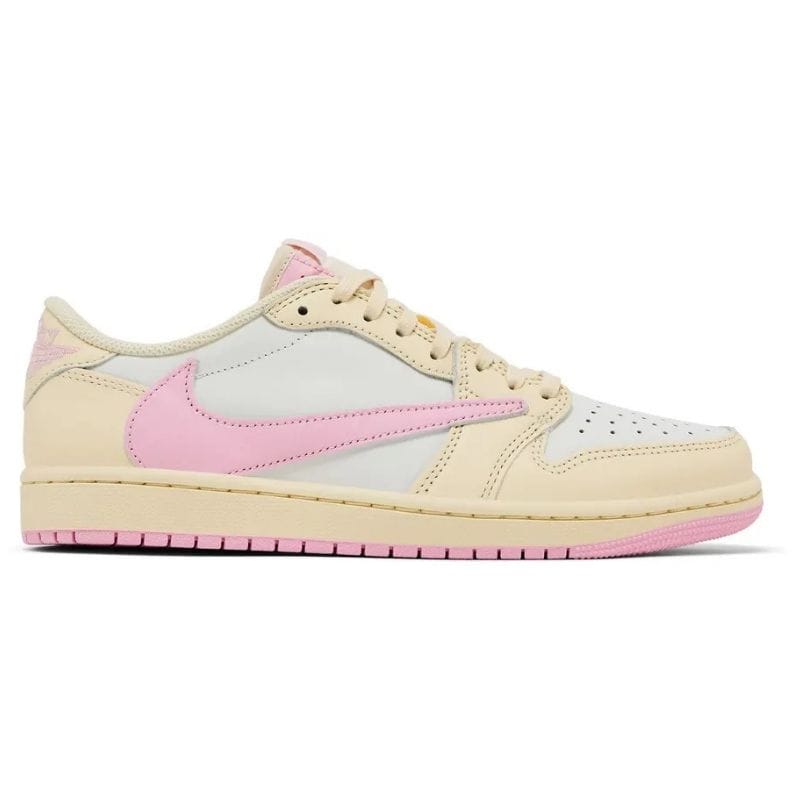Travis Scott x Air Jordan 1 Retro Low OG 'Shy Pink' — UK 3.5 — Front View