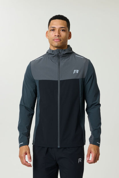 Reprimo Flight Windbreaker Jacket 'Slate Obsidian' — XXS — Front View