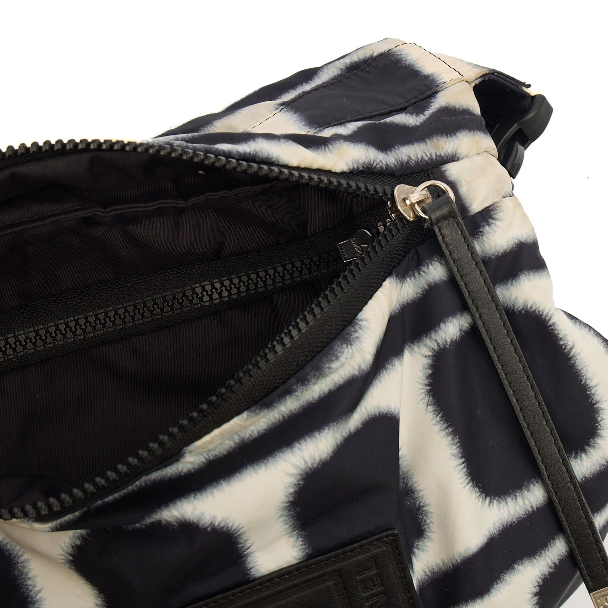 Chanel Shoulder Bag Round Messenger Bag  in Black, Fabric — Alternate View 11