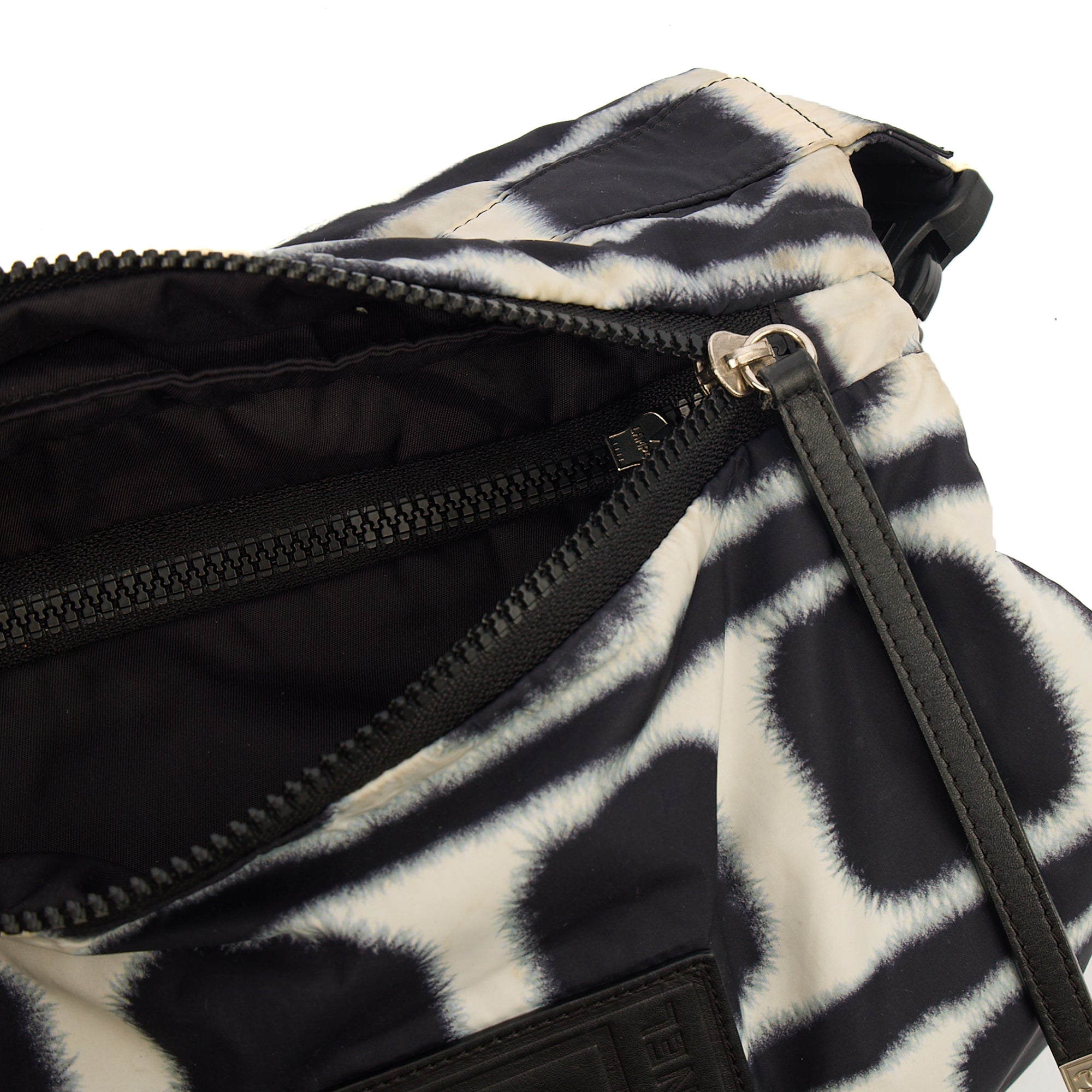 Chanel Shoulder Bag Round Messenger Bag  in Black, Fabric — Alternate View 11